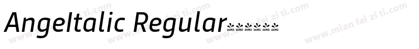AngeItalic Regular字体转换